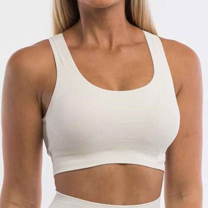 Seamless Top Backless Bra Without Bones Female Underwear Women's Cropped Tank Top Jogging Bra Women Crop Sportwear Tops sports bra,womens bras,sports underwear,gym top,gym tank top,crop tops,womens lingerie,womens camisole top,women lingerie,sports tank top,women undershirt