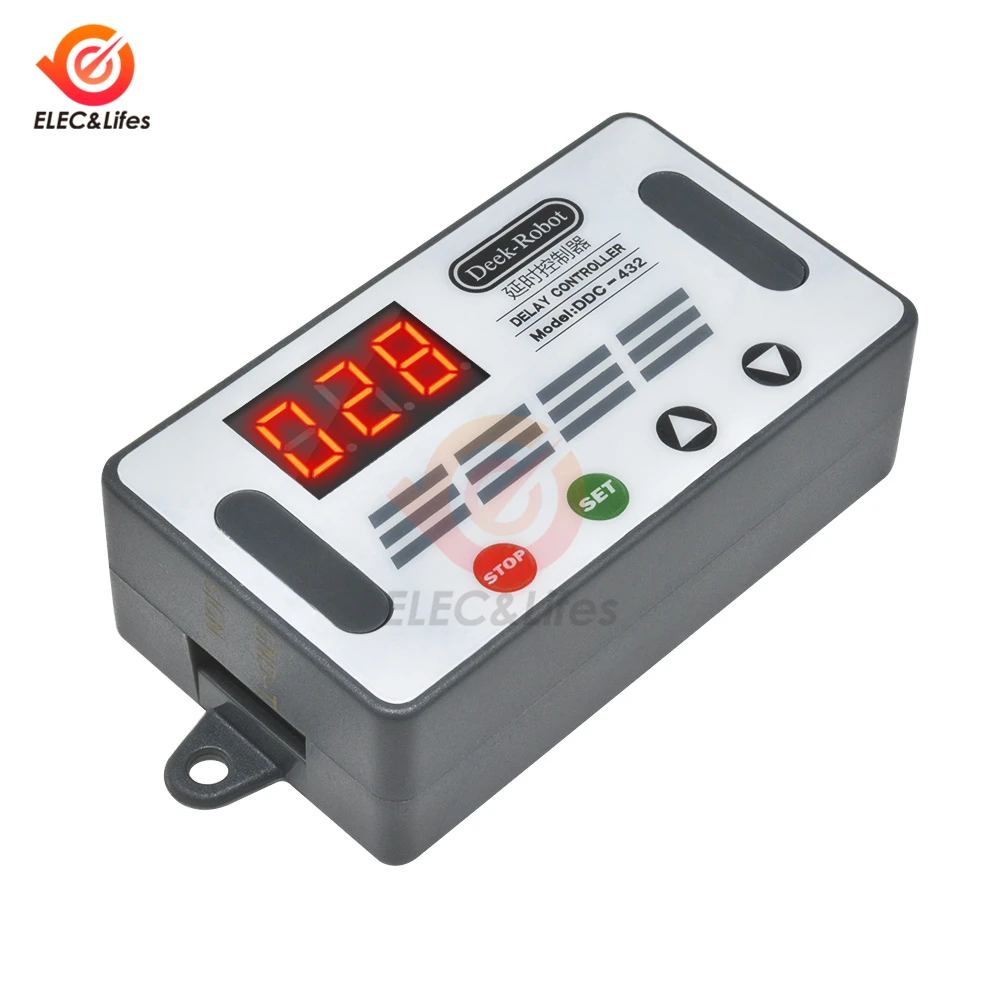 DC 12V светодиодный цифровой реле задержки времени датчик pnp, PLC источника сигнала триггер реле времени отсрочка таймера цикла Управление MOS