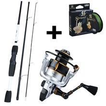 Sougayilang 1,75 м портативный 3 секции ультра светильник спиннинговая удочка и 13+ 1BB 5,0: 1 Передаточное отношение спиннинговая Рыболовная катушка