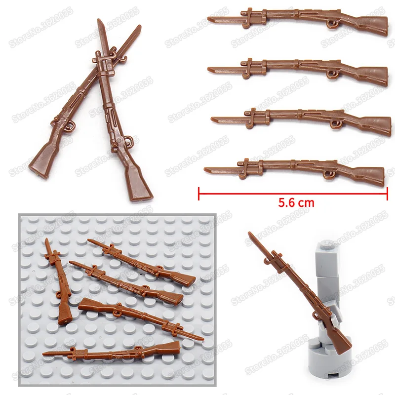 

Legoinglys Military Weapons Set World War 2 Army Soldier System Piercing Gun Assemble Battlefield Model Moc Christmas Gifts Toys