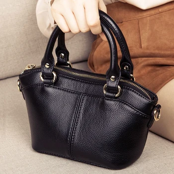 

Genuine Leather Crossbody Bags for women Luxury Top-Handle Bags Ladies Shopping Purse Totes Shoulder Bag Female Messenger Bag