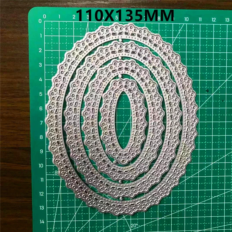

LACE FLOWER CIRCLE Metal Cutting Dies For Stamps DIY Scrapbooking Decor Embossing Handcraft Die Cutting Template