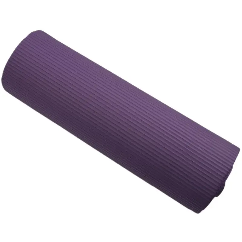 Коврик для йоги, 15 мм, плотное упражнение, фитнес, физио, тренировка Пилатес, нескользящий Цвет: фиолетовый
