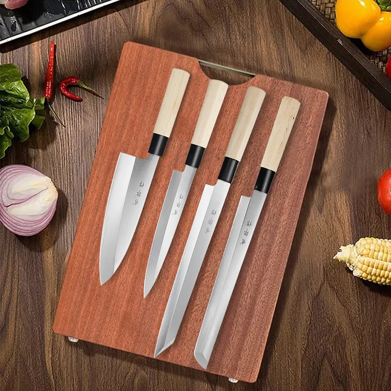 Japanese Sushi Knife Cooking Knife Household Kitchen Knife Kitchen Stainless Steel Meat Cleaver Chef Knife Slicing Knife