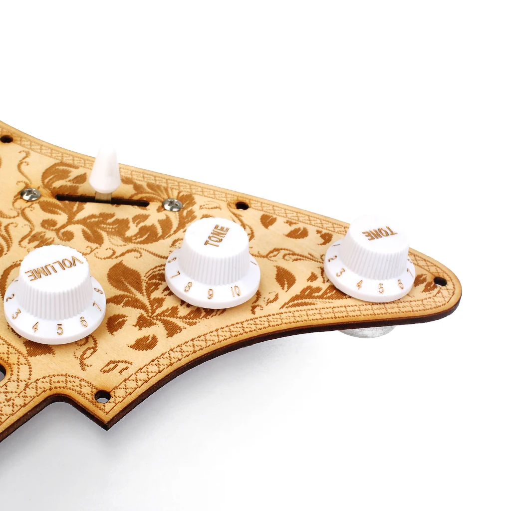 1 компл. Клен Prewired Pickguard Пластина для электрогитары аксессуар