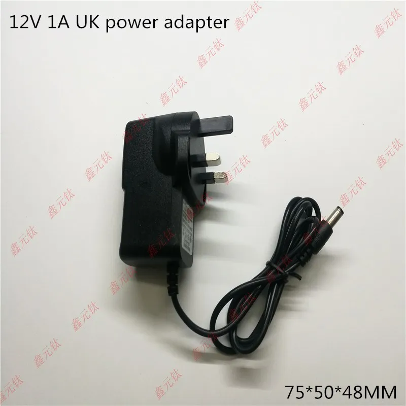 12V 1A светодиодный адаптер питания 12W трансформаторы UK US EU AU черный пластиковый чехол источник питания AC/DC110-240V до 12V адаптер