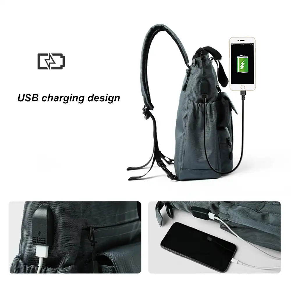 men's waterproof large capacity crossbody shoulder bag
