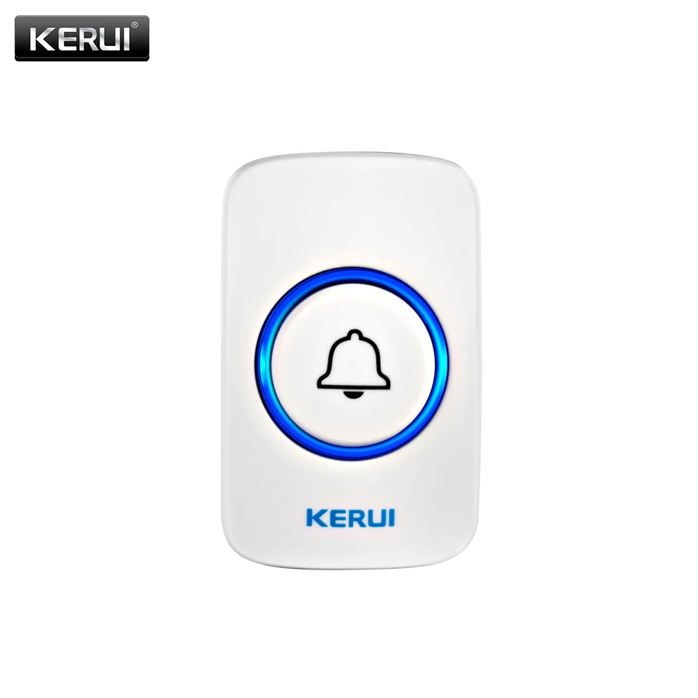 KERUI-Botón de timbre inalámbrico para el hogar, F51, funciona con KERUI M525, M523, M521, 433Mhz, botón de presión inalámbrico de bienvenida