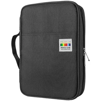 

HOT-166 Slots Colored Pencil Case Oxford Fabric Pen Case with Compartments Pencil Holder for Watercolor Pencils