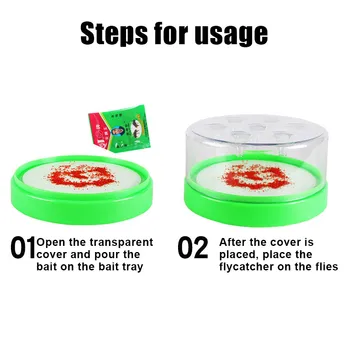 

Fly Trap Pest Control Mosquito Device With Trapping Food Automatic Safe Fly Killer for Home Hotel Indoor Fly Killer Flies BS