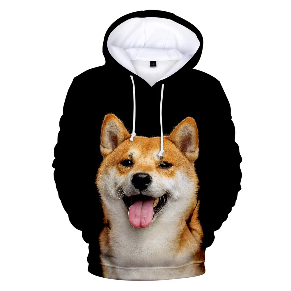 

Autumn Shiba Inu 3D Hoodie Men Women Sweatshirts Harajuku Hip Hop Fashion Long Sleeve Hooded Casual Boys Girls Black Pullovers