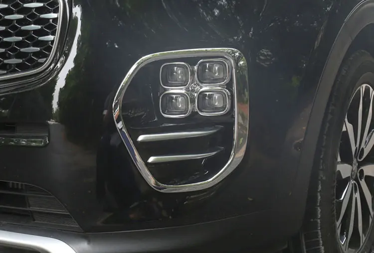 chrome strips cover reflector guard plates lights decorative accessories mouldings for kia kx5