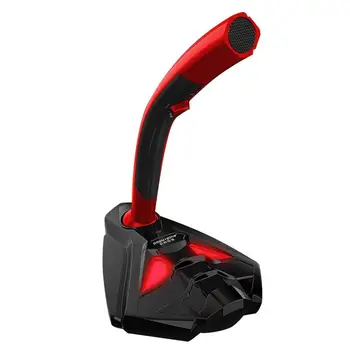 

USB Gaming Computer Microphone Phone Holer Professional Karaoke Audio Studio Microphone with 3.5mm Jack for Computer Laptop