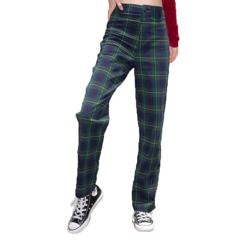 

Summer women's pants casual plaid pants