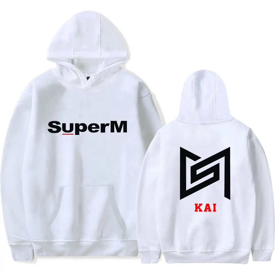Новинка SuperM толстовка модная Дамская Мужская Толстовка Красная удобная куртка Осень Зима Мальчики и девочки мода SuperM пуловеры