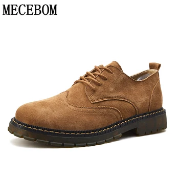 

Men's Leather Shoes Spring Autumn Solid Color High Quality Genuine Leather Fashion Casual Shoes Trend Wear Resistant Men Shoes