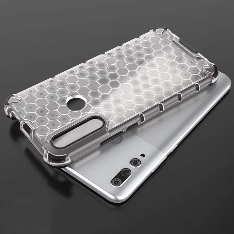 

For Huawei Y9 Prime 2019 Case Honeycomb Pattern Shockproof Hard Cover For huawei Y6 Y7 Prime 2019 Nova 6 SE 3i Beehive Case