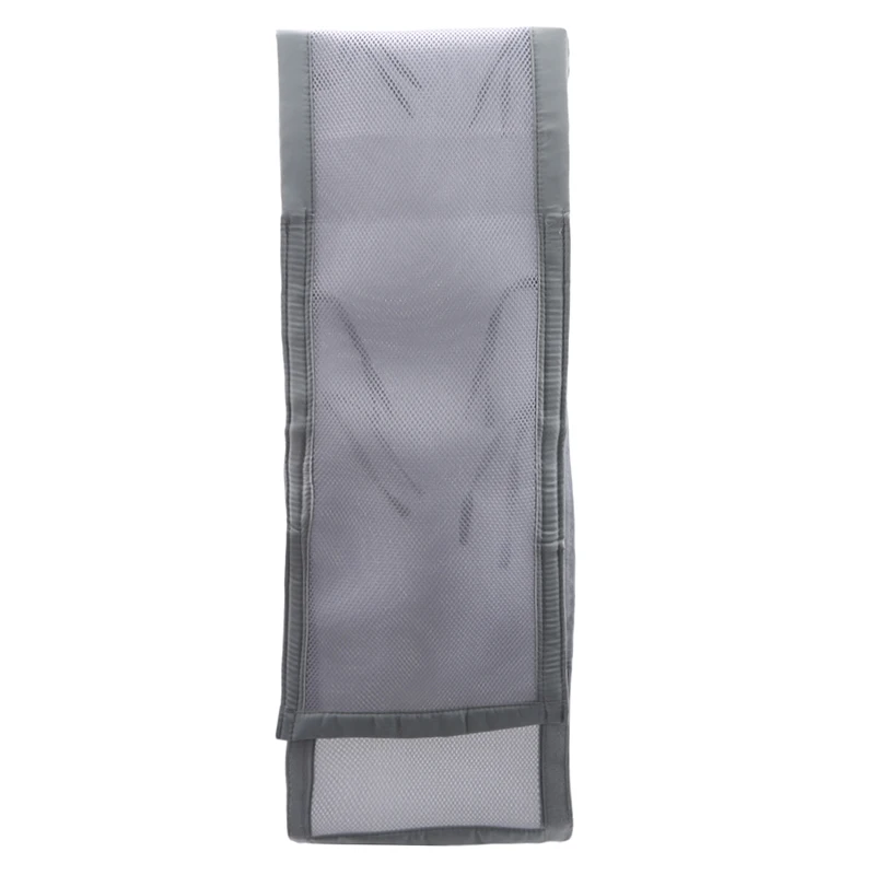 Одноцветный дышащий бампер для кроватки серый, сетчатый вкладыш для кроватки для стандартной детской кроватки полноразмерный Wieg Ademend сетчатый бампер для кроватки