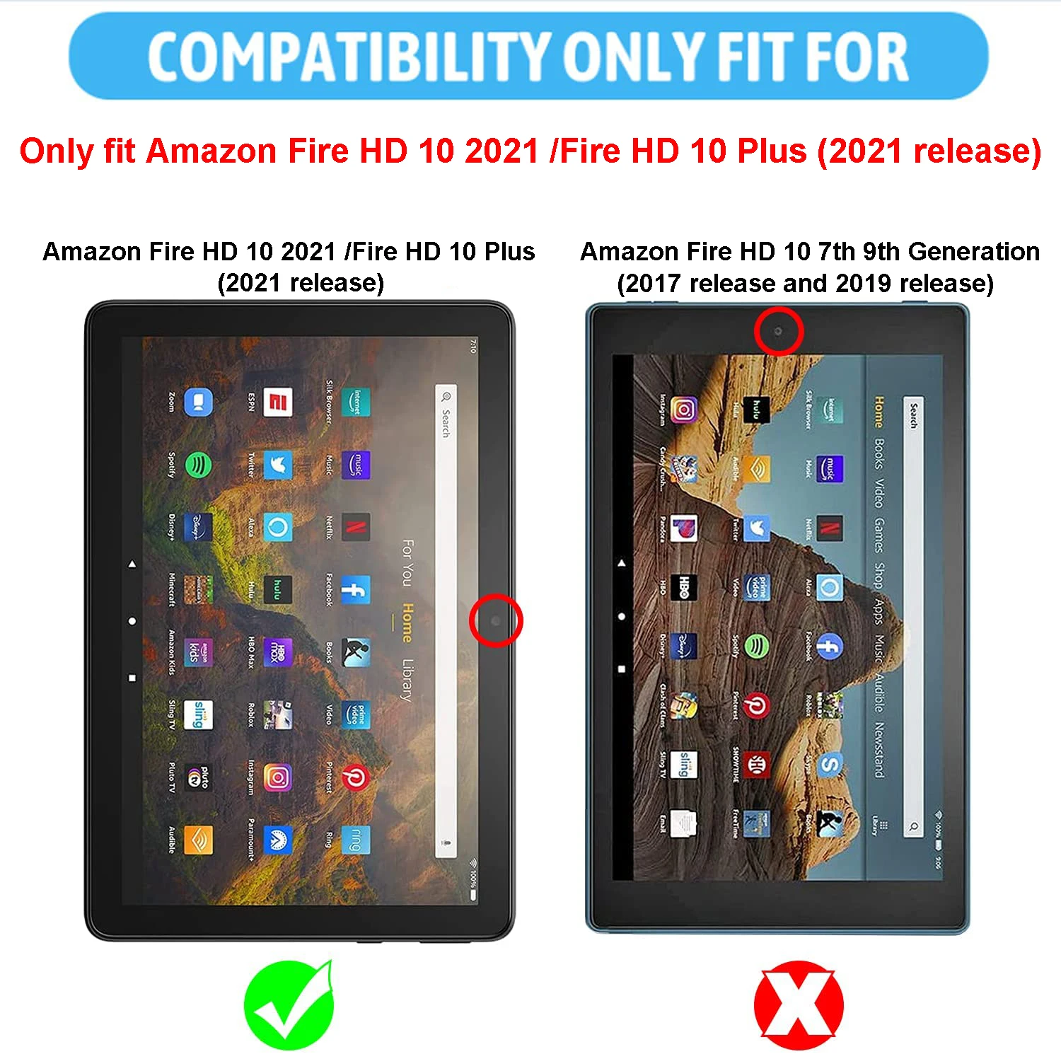 Case for Fire HD 10 Kids EVA Soft Tablet Stand Cover for Fire HD 10 Plus 10.1"