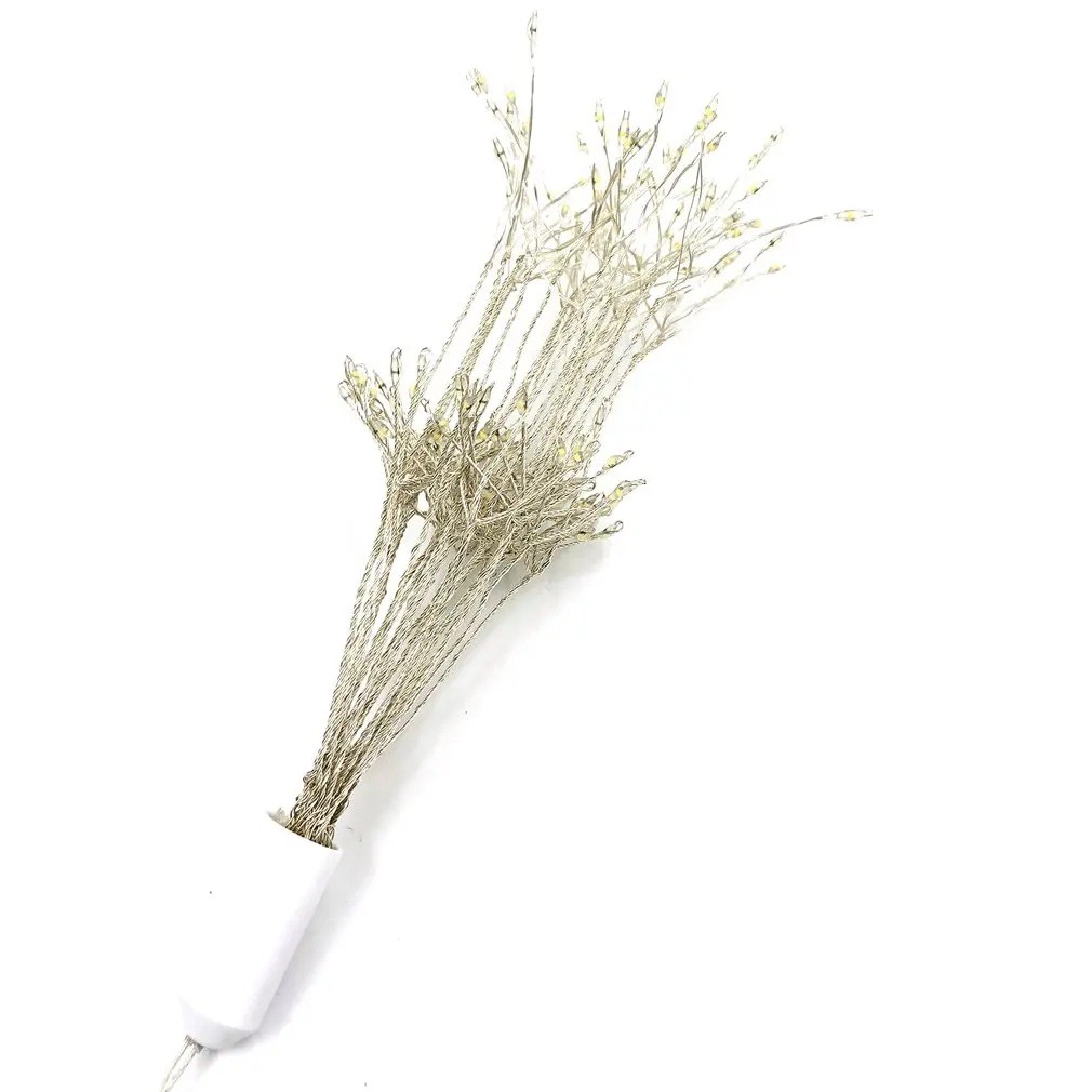 LED Flower Light 150 Lights Decorative Lights Holiday Lights Warm White/Color Light Silver/Copper 1 PCS