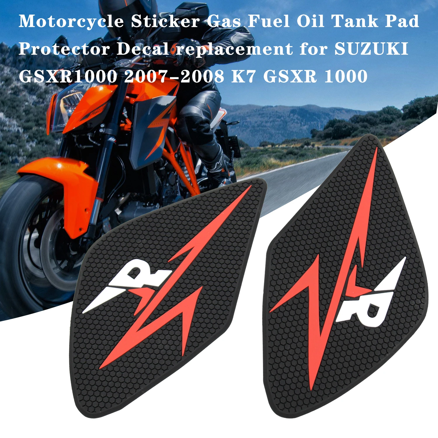 Motorcycle Sticker Gas Fuel Oil Tank Pad Protector Decal for SUZUKI GSXR1000 2007-2008 K7 GSXR 1000 | Автомобили и мотоциклы