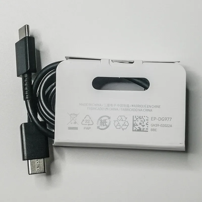 Кабель для быстрой зарядки samsung 100 см типа C к кабелю типа C PD QC3.0 для Galaxy Note 10