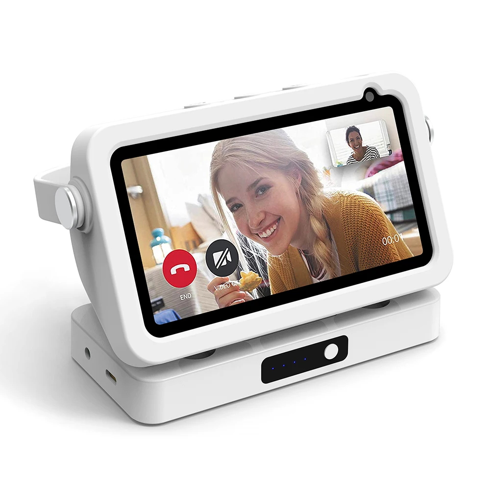 Battery Base for Echo show 5 Portable charger for Echo show 5 holder Rechargeable Backup Battery Echo show 5 Portable case