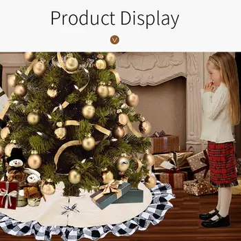 

Home Christmas Tree Decorations Fluffy Tree Skirt Christmas Tree Tree Christmas Cushion Bottom Festival Pad Soft Supplies A V9Z0