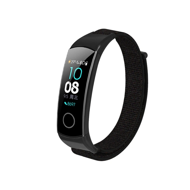 OLLIVAN Stick нейлоновая петля ремешок на запястье для huawei Honor Band 5 4 браслеты для Honor Band 4 Band 5 ремни Красный