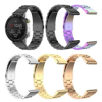 

26 22mm Watchband for Garmin Fenix 5X 5X Plus 3 3 HR Watch Quick Release tainless Steel Bracelet Easy fit Wrist Band Strap