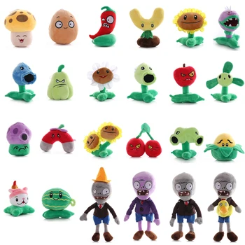 

24pcs/lot 13-20cm Plants vs Zombies Plush Stuffed Toys PVZ Plants SunFlower Peashooter Plush Soft Toy Doll for Kids Toys Gifts