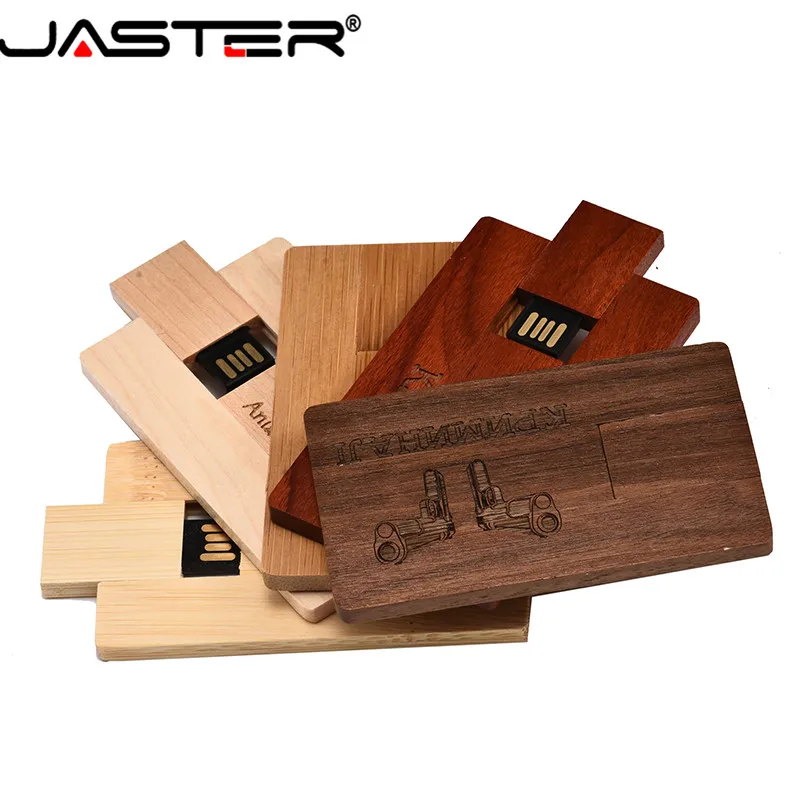 

JASTER(over 10pcs free LOGO ) engraving 4GB 8GB 16G 32GB 64GB wooden card model usb 2.0 flash drive memory stick free shipping