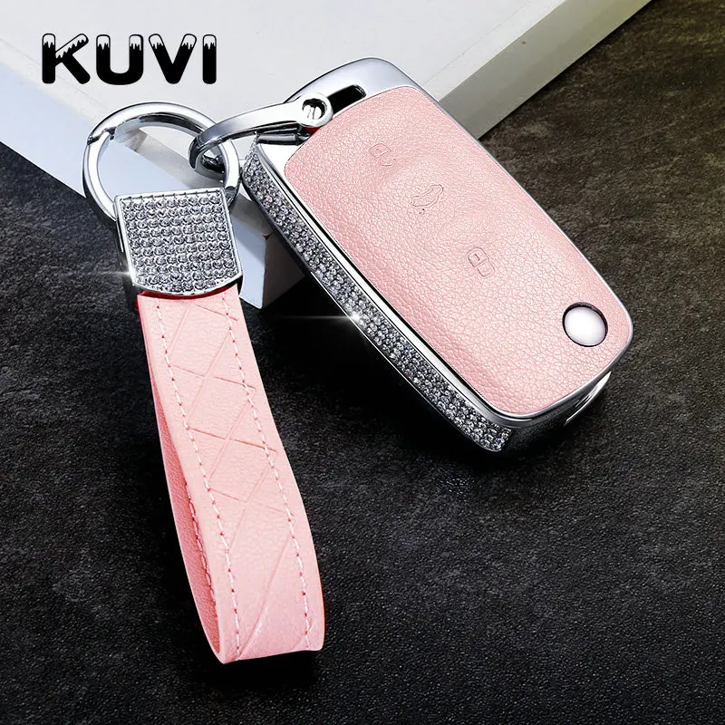 Роскошный чехол для автомобильного ключа с бриллиантами держатель ключей