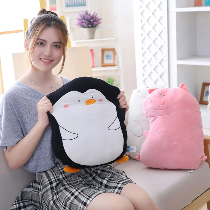 

50CM Cute Bear plush toy Soft Cartoon Penguin Fox Crocodile Stuffed Plush doll baby plush toy Home plush pillow cushion doll