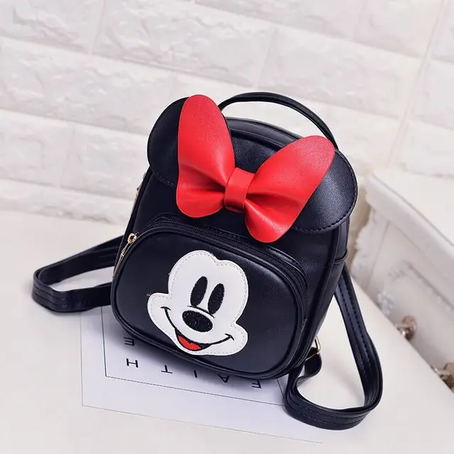 Disney Mickey Mouse Minnie Mouse Backpack Girl Cute Bag Kids Small Bag Mini kawaii Bag