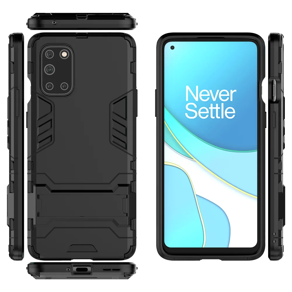 Противоударный чехол для OnePlus 8T, прочный чехол с подставкой, ТПУ + ПК, 1 + 8t, 1 + 8T, oneplus8t 8pro, Funda Capa