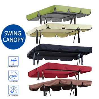 

Oxford Cloth Swing Seat Top Cover Waterproof Sunscreen Protector Shed Roof Cover Two-seater/three-seater swing shed outdoor new