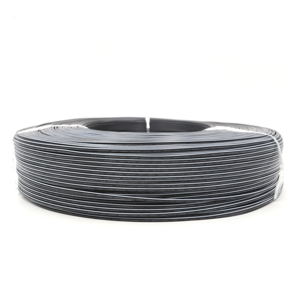 2468_22awg黑注白条双并线 美标0.3mm双并镀锡电子线 黑白条并线 (4)