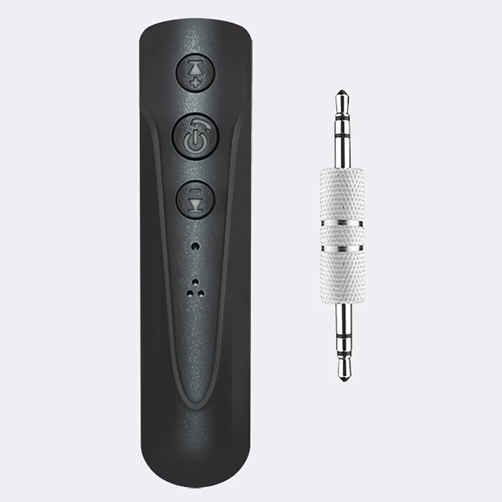 Universal Small Size Hands-Free Wireless 3.5mm Jack Aux Audio Receiver Adapter Music Receiver MP3 Player Car Kit - Цвет: black