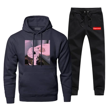 

Japan Anime Men's Jogging Harajuku Fashion Complete Man Tracksuit Casual Fitness Gym Suit Winter Warm Streetwear Chandal Hombre