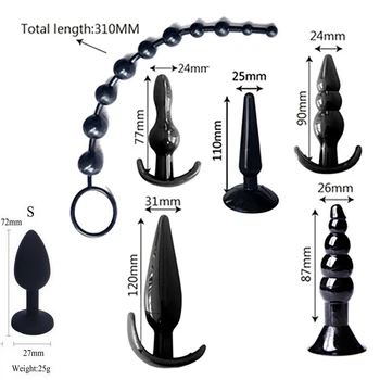 10 Pcs Sex Toys For Couples Vibrator Butt Anal Plug Set Vibration Sensuality Vibrating Butt Beads Kit Sexual Sex Shop Adult Toys 2