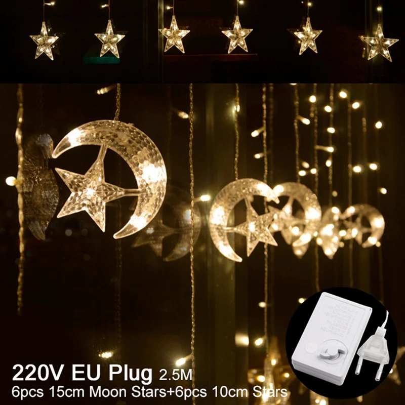 JONRRYIN Ramadan decoratie houten led, ramadan lamp houten tafeldecoratie, moslim ramadan lichtketting decoratie voor Eid binnen thuis cadeau (moslim