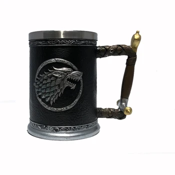 

Game of Thrones Winter Coming Mug Stainless Steel Resin 3D Coffee Beer Mug Drinkware Cup christmas Gift