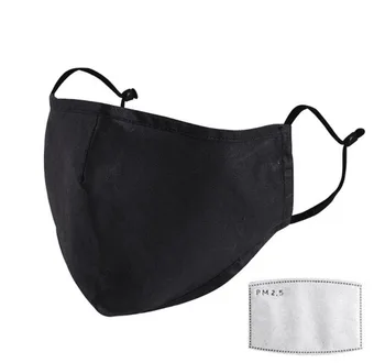

2pcs Face Mask Anti Dust Mask Washable Pm2.5 Fabric Facial Mask With Adjustable Straps For Unisex Filter Mask Mouth Cover#YL5