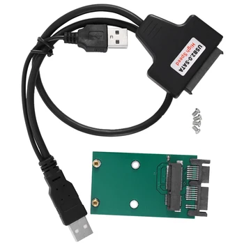 

Mini Pcie Msata 3X5 Ssd To 1.8 inch Micro-Sata Adapter Card + Usb Micro-Sata Cable 7+9Pin 13Pin Usb To Ssd Usb To Mini Pcie