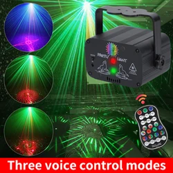Mini lampe Laser à LED USB 5V, stroboscope activé par le son, DJ Disco, lumière de scène projecteur RGB, ampoule, pour fête noël KTV Bar 