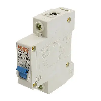 

AC 230/400V 40A 1P Overload Protection Miniature Circuit Breaker