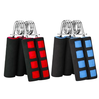 

4 pcs Hand Grippers Non Slip Handle Training Finger Exerciser Fitness Equipment Wrist Force Trainer Wrist Strengtheners for Home