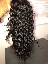 Peluca brasileña de ondas profundas prearrancada, peluca con malla frontal y pelo de bebé, 13x4, para mujeres negras