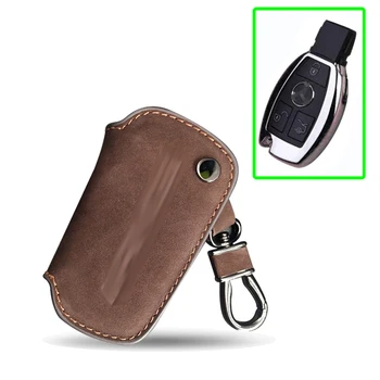 

Car Key case Protect Bag Carbon fiber for Mercedes Benz C200 E260 S320 GLK300 GLA GLE CLS W205 W212 W204 E ML class Car Styling